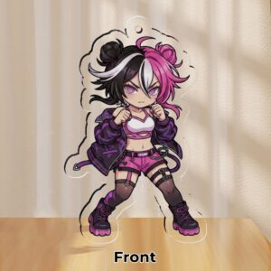 Alternative view of CHIBI GACHA FIGHT ☆CLEAR ACRYLIC KEYCHAIN☆「Season 1」