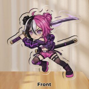 Alternative view of CHIBI GACHA KATANA ☆CLEAR ACRYLIC KEYCHAIN☆「Season 1」