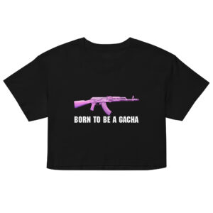 GACHAK47 BLACK CROP TOP ᡕᠵ╤ᡁ᠊デ━ |「Season 1」